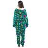 Just Love Womens One Piece Winter Holiday Adult Bodysuit Faux Shearling Lined Hoody Xmas Pajamas - 3 of 4