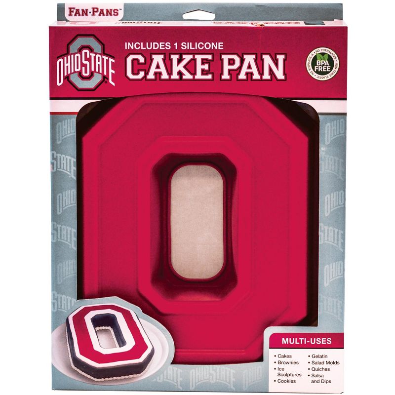MasterPieces FanPans NCAA Ohio State Buckeyes Team Logo Silicone Cake Pan, 2 of 5