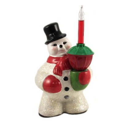 Christmas 7.75" Bubble Light Snowman Electric Plug-In  -  Decorative Figurines