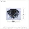 Newbury 3-Light Outdoor Flush Mount Light - 2 of 2