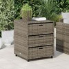 vidaXL Patio Storage Cabinet Tool Organizer Outdoor Furniture Poly Rattan - 3 of 4