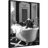 Amanti Art Curious Buffalo In the Tub by Niky Rahner Framed Canvas Wall Art - 2 of 4