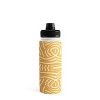 Little Dean Yellow mustard boho stripe Water Bottle - Society6 - 2 of 4