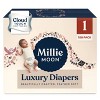 Millie Moon 96 Count/Size 2 Luxury Disposable Diapers + 108 Count/Size 1 Luxury Disposable Diapers + 648 Count Sensitive Baby Wipes - 2 of 4