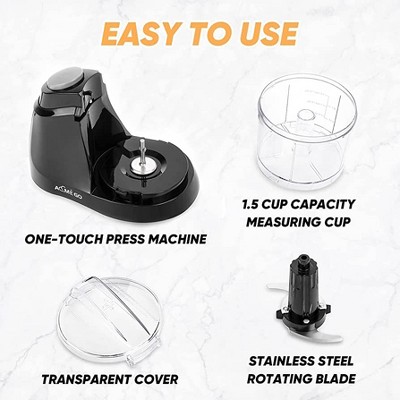 Aemego Black 12oz Electric Mini Food Processor
