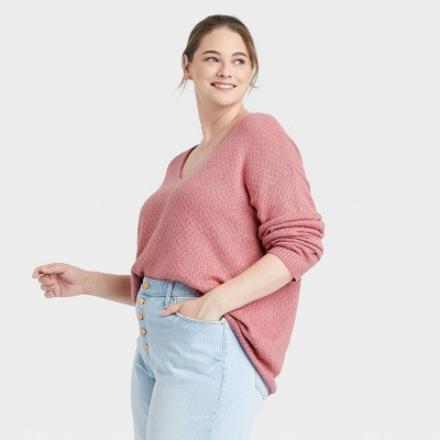 Women's V-Neck Pullover Sweater - Knox Rose™