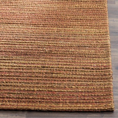 Rust Hand-Knotted Cotton Rectangular 8' x 10' Area Rug