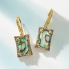 Ross-Simons Abalone Shell Doublet Drop Earrings With .90 ct. t.w. Iolites in 18kt Gold Over Sterling - 3 of 4