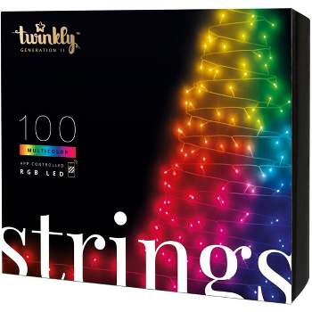 Twinkly Strings App-Controlled LED Christmas Lights Indoor and Outdoor Smart Lighting Decoration