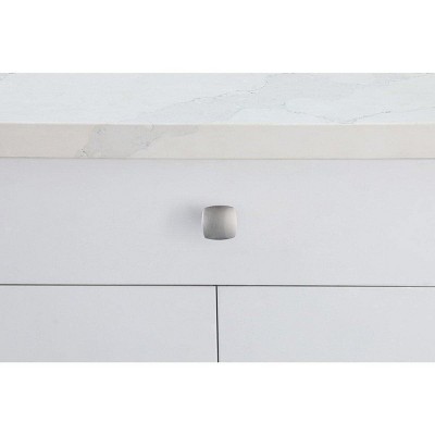 Brushed Nickel 1.3" Square Drawer Knob Set