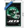Trends International NFL New York Jets - Neon Helmet 24 Framed Wall Poster Prints - 3 of 4