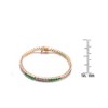 Guili Sterling Silver Tennis Bracelet with CZ in Green, Yellow, or Blue—Elegant, Radiant, and Timeless for Any Occasion. - 3 of 3