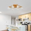 SUGIFT 6-Light Crystal Ceiling Light Modern Ceiling Lamp with Light Fixture - 2 of 4
