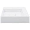 vidaXL Wash Basin 19.7 In.x19.7 In.x4.8 In. Mineral Cast/Marble Cast White - 3 of 4