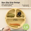 3-Pack Prep Suction Plates for Baby, 100% Silicone Toddler Plates, BPA-Free Divided Baby Plates with Suction - 4 of 4