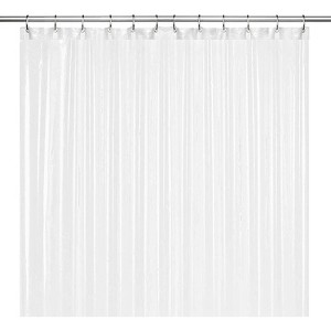 LiBa Super Premium 10G PEVA Bathroom Shower Curtain Liner - Waterproof, Non-Toxic, Extra Thick Plastic with Rustproof Grommets - 1 of 4