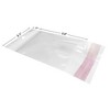 UOFFICE Clear Resealable Cellophane Bags 3.1" x 3.9" with Hanging Header - 2 of 4