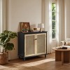 Art Leon Cane Wicker Cabinet Sideboard - 3 of 3