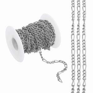 Unique Bargains Aluminum Craft Supply Jewelry Making Twisted Link Chain Roll 16.4ft - 1 of 4