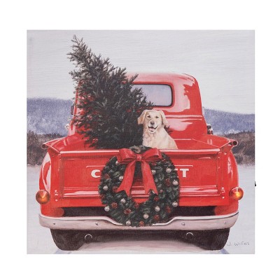 Gallerie II Red Christmas Light-Up LED Wall Art