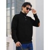 Men's Premium  Sweatshirts: Casual Stand-Up Collar Long-Sleeve Jacquard Knit Hoodie Comfortable Fall & Winter Wear - 2 of 3