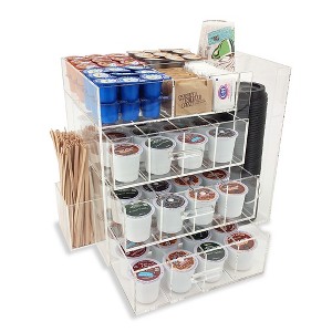 OnDisplay Acrylic Break Room Coffee Station with Drawers for Keurig® K-Cup Coffee Pods - 1 of 2