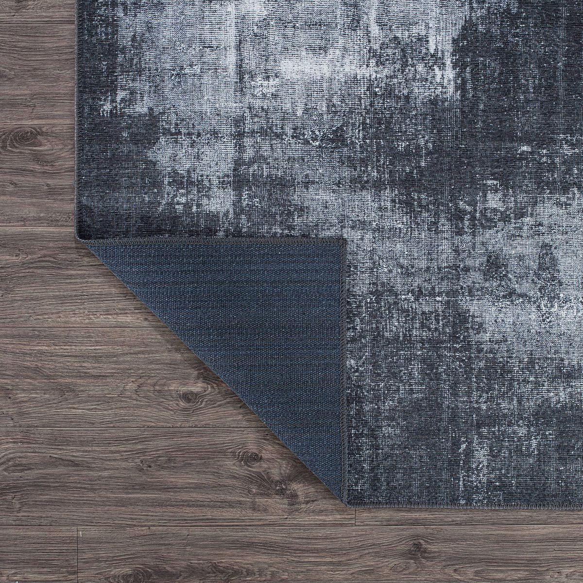 World Rug Gallery Contemporary Distressed Abstract Machine Washable Area Rug: Stain-Resistant, Flat Pile - thumbnail 4