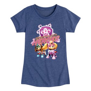 Girls' - Paw Patrol - Adventure Citys Heroes Fitted Short Sleeve Graphic T-Shirt - 1 of 4