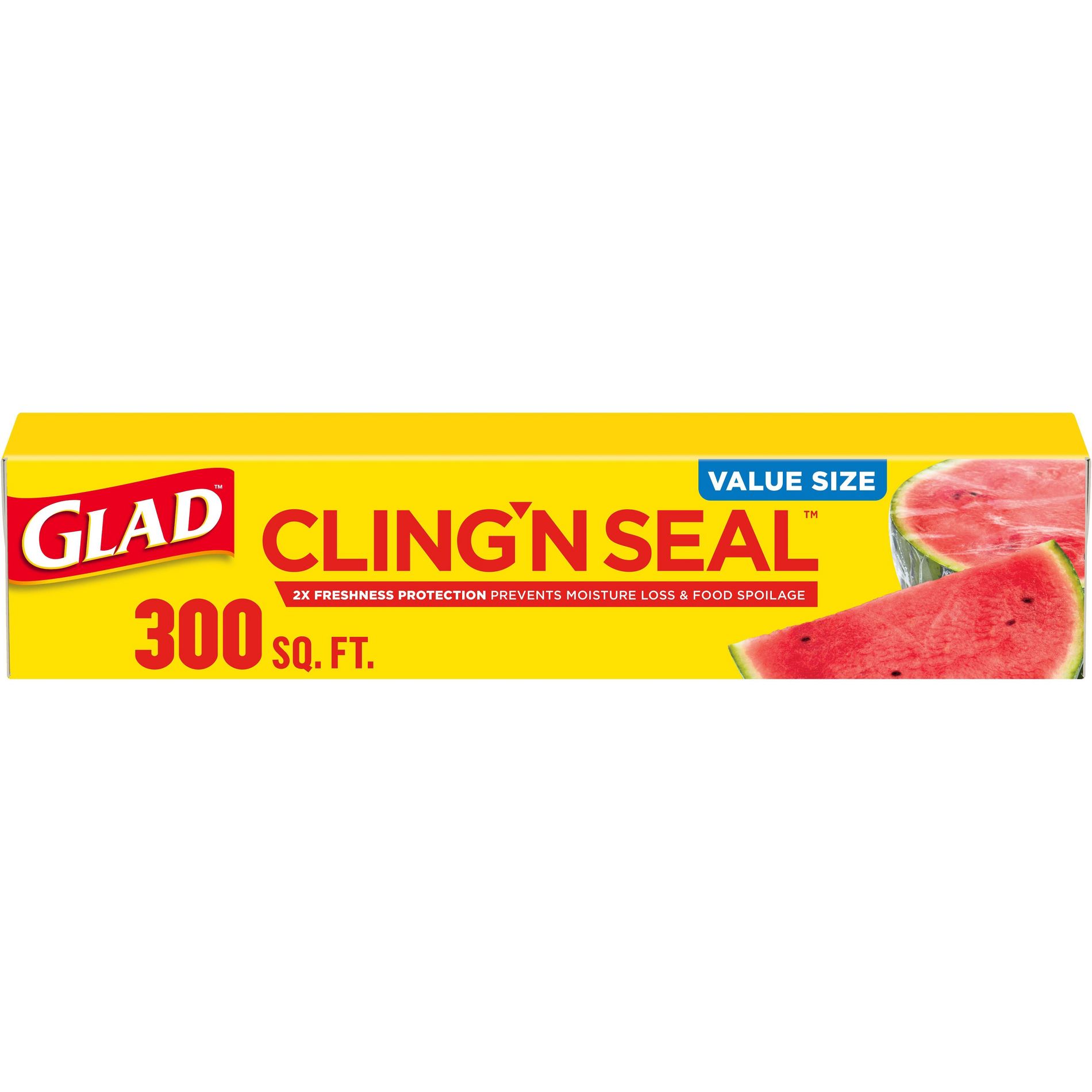 Glad Cling Wrap - 300 sq ft: BPA-Free, Self-Stick, Multipurpose