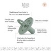 Baby Soother Silicone Pacifiers & Coordinating Mini Clip – Scalloped/Classic Design Infants Self-Soothing & Comforting Gift Set of 2 for Newborns - 3 of 4