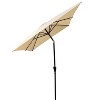 Gulches Tan 108 Inch x 72 Inch Rectangular Patio Umbrella with Crank and Tilt Function - 3 of 4