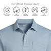 Lands' End Men's Short Sleeve Cotton Supima Polo Shirt with Pocket - 3 of 4