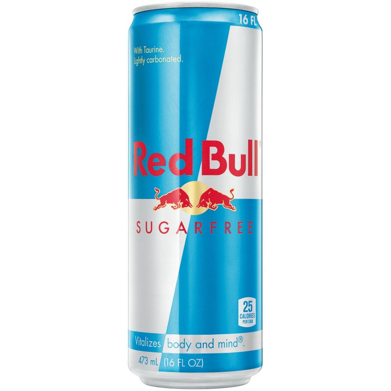 Red Bull Sugar Free Energy Drink - 16 fl oz Can, 1 of 9