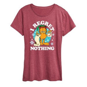 Women's - Garfield - I Regret Nothing Short Sleeve Graphic T-Shirt - 1 of 4