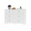 6 Drawers Dresser for Bedroom, Modern Dresser with Deep Drawers and Nickel Round Handle, Wooden Bedroom Drawer Dresser,for Bedroom,Living Room - 2 of 4