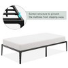 Low Bed Frame, Metal Platform Bed Frame, Heavy Duty Noise Free Bed Frame with Metal Slat Support and Strong Bearing Capacity, No Box Spring Needed - 3 of 4