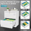 Lateral File Cabinet 2 Drawer, Filing Cabinet with Lock, Lockable File Cabinet for Home Office, Locking Metal File Cabinet with Key - 4 of 4