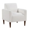Boucle Fabric Arm Chair with Foam and Pocket Spring Seat, Kiln-Dried Wood Legs, and Reinforced Frame - 4 of 4