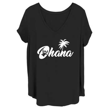 Women's Lilo & Stitch Ohana Silhouette T-shirt : Target