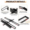 Dirt Bike Carrier for 2 Ebikes, Motorcycle Carrier Hitch Mount with Ramp, Ratchet Straps & Stabilizers, Heavy Duty Bike Rack, 2in Receiver, 600 Lbs - 3 of 4