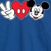 Men's - Disney - Peace Love Mickey Long Sleeve Graphic T-Shirt - 2 of 4