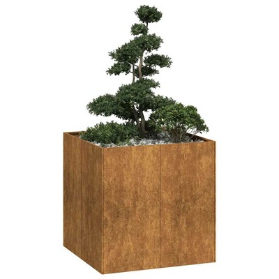 vidaXL Planter Normal metal colour, will rust over time Weathering steel