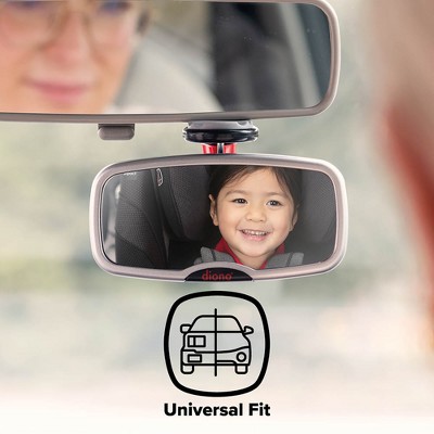 See Me Too Adjustable Silver Baby Car Mirror for Full Backseat View