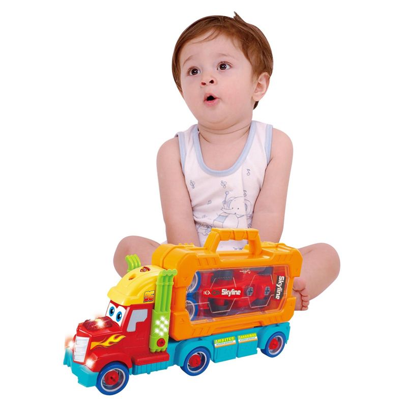 Insten Build Your Own Race Car with Carrier Truck Tool Box, Take-A-Part Toy With Lights & Sounds, 3 of 6