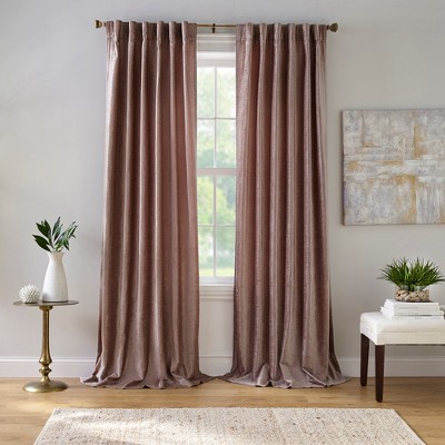 Carnaby Rustic Vogue Distressed Velvet Window Curtain Panel - Elrene Home Fashions