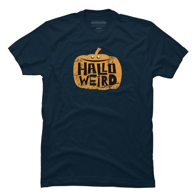 Men's Design By Humans Halloween Halloweird By Spindriftdesigns T-Shirt