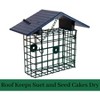JCS Wildlife XL Suet Cage with Recycled Poly Lumber Roof - 3 of 4