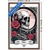 Trends International Tabz Jones - Skull and Roses Tarot Moon Framed Wall Poster Prints - 3 of 4