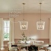 Delvin 31.75 Inch 4 Light Foyer Pendant with Clear Glass in Champagne Bronze and White - 4 of 4