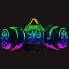 Men's Design By Humans Fluorescent Bomber Mask By Exosam T-Shirt - 2 of 4